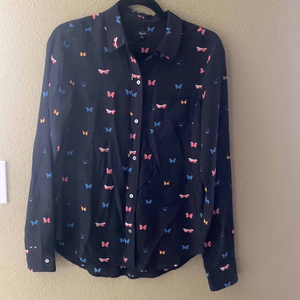 Rails button down slik butterfly top size x2 - Picture 6 of 10